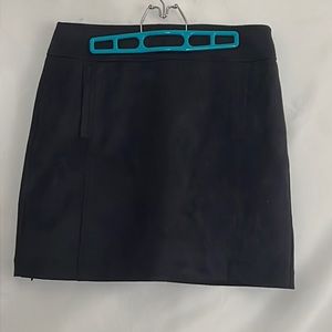 “Back in Blue” Navy Blue Suede Skirt